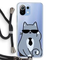 Cool cat: Xiaomi Mi 11 Lite Transparant Hoesje met koord