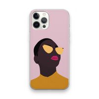 Yellow glasses: iPhone 12 Pro Max Transparant Hoesje Yellow glasses: iPhone 12 Pro Max Transparant Hoesje