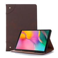 Retro boek stijl horizontale Flip lederen case voor Galaxy tab S5e 10 5 T720/T725 met houder & kaartsleuven & portemonnee (koffie)