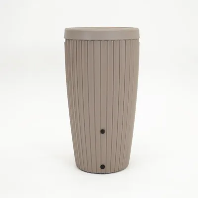 Vita Regenton Mika taupe 240L, incl. vulautomaat, kraan met Gardena koppeling en plantenbak