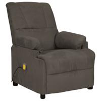 Massagestoel microvezelstof donkergrijs