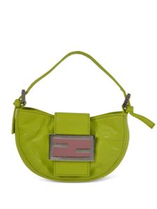 Fendi Pre-Owned sac à main mini Croissant (années 1990-2000) - Vert