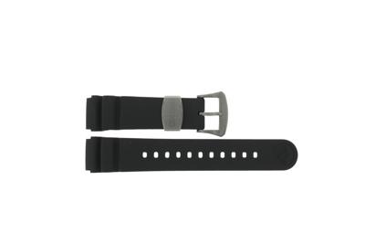 Horlogeband Seiko SNE441P1 / V157-0BT0 / R035011N0 Rubber Zwart 20mm