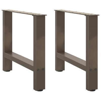 Salontafelpoten 2 st 60x(42-43) cm staal naturel