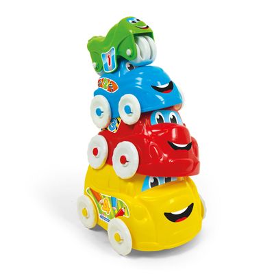 Clementoni stapeltoren voertuigen, 4dlg.