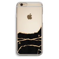 Gouden marmer: iPhone 6 / 6S Transparant Hoesje