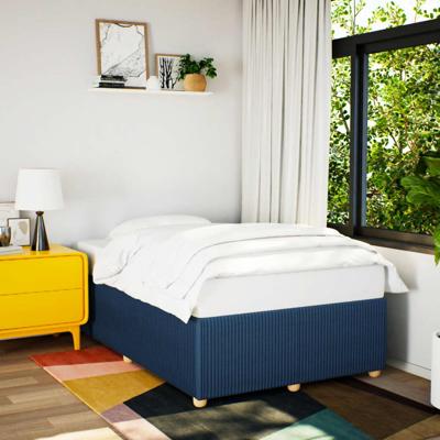 Bedframe zonder matras 120x200 cm stof blauw