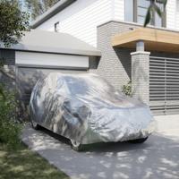 VidaXL Autohoes voor suv met gespriemen xl volledig zilverkleurig