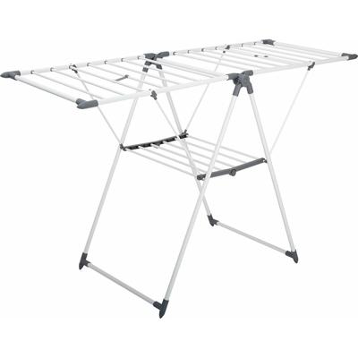 Wasrek/droogrek - metaal - 150 x 61x 96 cm - staand/inklapbaar