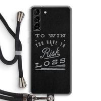 Risk loss: Samsung Galaxy S21 Plus Transparant Hoesje met koord
