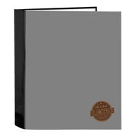 Ringmap BlackFit8 Old school Zwart Grijs A4 27 x 33 x 6 cm