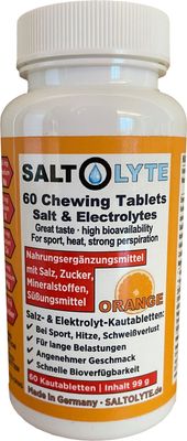 Saltolyte Kauwtabletten 60 stuks sinaasappel