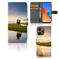 Xiaomi Redmi 12 | Telefoonhoesje | Met pasjeshouder | Koe