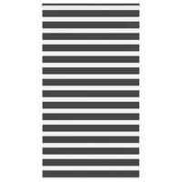 VidaXL Zebra rolgordijn 135x200 cm stofbreedte 130,9 cm zwart