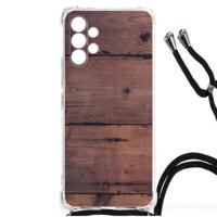 Samsung Galaxy A13 4G Stevig Telefoonhoesje Old Wood