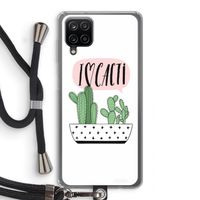 I love cacti: Samsung Galaxy A12 Transparant Hoesje met koord