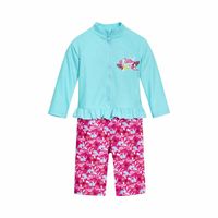 Playshoes zwempak lange mouw Flamingo Mint Roze Maat - thumbnail
