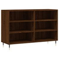 vidaXL Dressoir 103,5x35x70 cm bewerkt hout bruin eikenkleur - thumbnail