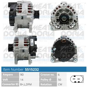 Meat Doria Alternator/Dynamo 5515232