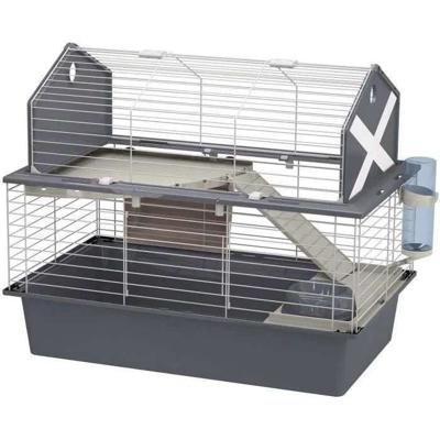 FERPLAST Kooischuur 80 - 78 x 48 x 65 cm - Grijs - Voor konijn