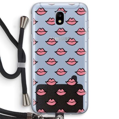 Lipjes: Samsung Galaxy J5 (2017) Transparant Hoesje met koord