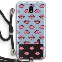 Lipjes: Samsung Galaxy J5 (2017) Transparant Hoesje met koord Lipjes: Samsung Galaxy J5 (2017) Transparant Hoesje met koord