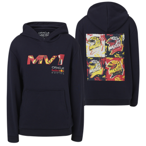 Max Verstappen Truien - 140-146 - Red Bull Racing Hoodie Night Sky Max Pop Art - Kids