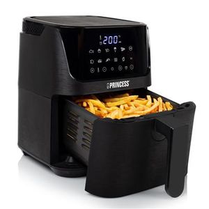 Princess 01.182024.01.001 Airfryer 1350 W Anti-aanbaklaag, Met display, Oververhittingsbeveiliging, Timerfunctie Zwart