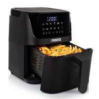 Princess 01.182024.01.001 Airfryer 1350 W Anti-aanbaklaag, Met display, Oververhittingsbeveiliging, Timerfunctie Zwart - thumbnail