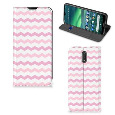 Nokia 2.3 | Hoesje met Magneet | Waves Roze