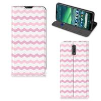 Nokia 2.3 | Hoesje met Magneet | Waves Roze