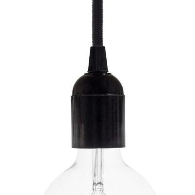 Fitting lamp glad Zwarte E27 Bakeliet zwart