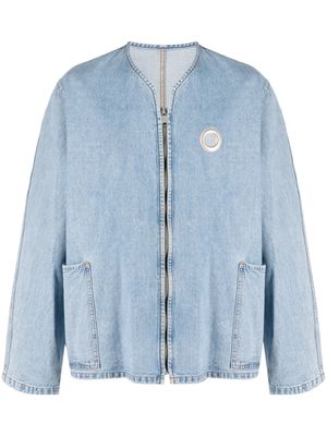 Craig Green veste en jean à fermeture zippée - Bleu