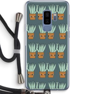 Sansevieria: Samsung Galaxy S9 Plus Transparant Hoesje met koord