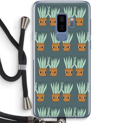 Sansevieria: Samsung Galaxy S9 Plus Transparant Hoesje met koord