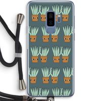 Sansevieria: Samsung Galaxy S9 Plus Transparant Hoesje met koord