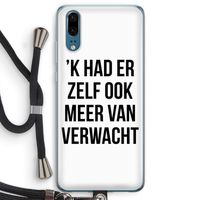 Meer verwacht: Huawei P20 Transparant Hoesje met koord