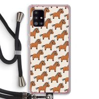 Pony: Samsung Galaxy A51 5G Transparant Hoesje met koord