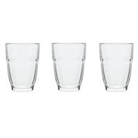 Waterglazen/drinkglazen - 6x - glas - 265 ml - D7 x H10 cm