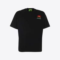 T-shirt Zwart Bloem Stitch - thumbnail