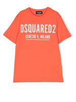 DSQUARED2 KIDS t-shirt en coton à logo imprimé - Orange