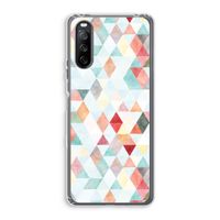Gekleurde driehoekjes pastel: Sony Xperia 10 III Transparant Hoesje