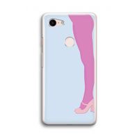 Pink panty: Google Pixel 3 Transparant Hoesje