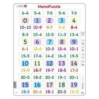 Selecta Larsen memopuzzel - aftrekken met getallen van 0-20, 40st. Selecta Larsen memopuzzel - aftrekken met getallen van 0-20, 40st.