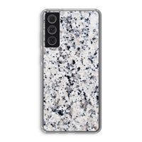 Gespikkelde marmer: Samsung Galaxy S21 FE Transparant Hoesje