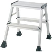 Q-CONNECT aluminum trapladder, 2 treden