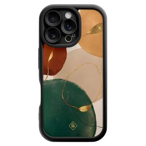 iPhone 16 Pro zwarte case - Earthy luxe
