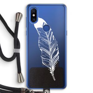Pluim: Xiaomi Mi Mix 3 Transparant Hoesje met koord