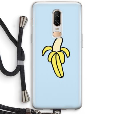 Banana: OnePlus 6 Transparant Hoesje met koord