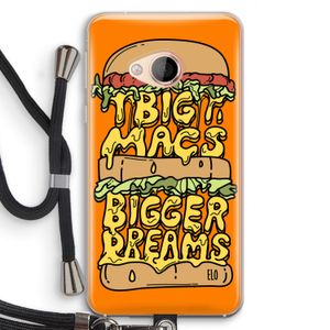 Big Macs Bigger Dreams: HTC U Play Transparant Hoesje met koord